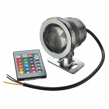 IP68 Vandeniui RGB LED povandeninis Povandeninis Prožektorius Kraštovaizdžio Lemputė su Nuotolinio Valdymo Plaukimo Baseinas AC85-265V/DC12V