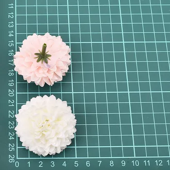 50pcs 5cm Pompom Rožinis Balta Dirbtinio Šilko Gėlių Galvos Hydrangea Namų Vestuvių Dekoravimas 