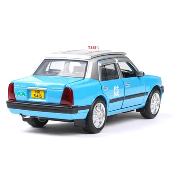 1/32 Imituojamas, Transporto priemonės Modelis Klasikinis Atgaminti, Honkongas Old Crown Taksi, 6 Atidaryti Durų, Garso ir Šviesos Echo Funkcija Žaislas Automobilis