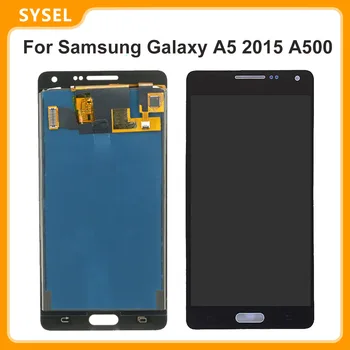 Patikrintas LCD Samsung Galaxy A5 A500 A500F A500FU A500H A500M LCD Ekranas Jutiklinis Ekranas skaitmeninis keitiklis Stiklo Surinkimas