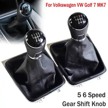 5/6 pavarų Pavarų Perjungimo Jungiklis Rankenos Stick Svirtis Gaiter Įkrovos Padengti Volkswagen VW Golf 7 MK7 2013 m. m.,-2017