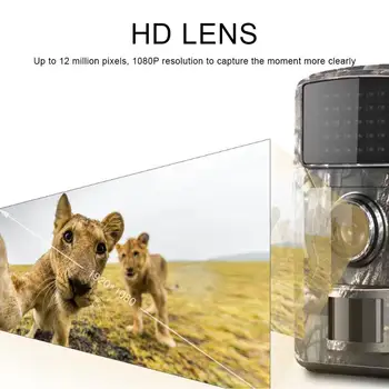 PARDAVIMO 12MP 1080P Takas Medžioklės Kamera Wildcamera Laukinių Priežiūros su Naktinio Matymo Vandeniui 2 Colių LCD Led Gyvūnijos Harcerų