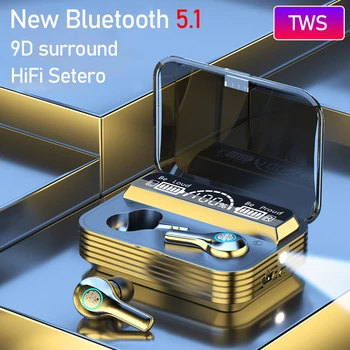 TWS Bluetooth 5.1 Ausinių Triukšmo Mažinimo Belaidės Ausinės, IPX7 atsparumas Vandeniui Sporto Ausinių 9D Oro Pro 3 Auriculares Ausinės