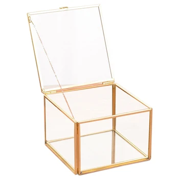 Aikštės Atidarymo Stiklo Geometrijos Sodo Papuošalai Boxs Veidrodis Papuošalų Laikymo Dėžutė Amžinąjį Puošyba Lauke Amatai