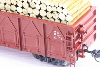 1 / 87 Kinijos Geležinkelio Automobilio modelio C64K traukinio Žvyro medienos krovinių vežimo automobilių Vežimas, skaičius yra atsitiktinis