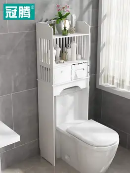 Vonios lentyna nemokamai skylių tualetas kabinetas, tualetas tualeto grindys vonios kambaryje dušo saugojimas stovo