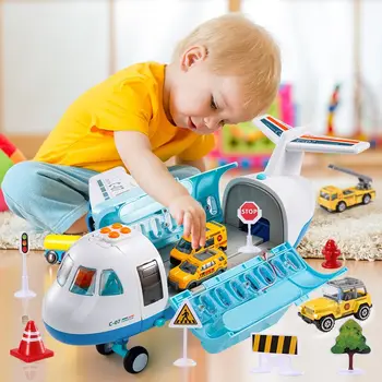 Rūkas Purškimo Plokštumos, Vaikų Žaislams, Automobilių ir Berniukų su 6 Diecast statybinė Švietimo Žaislai Vaikams nuo 2 iki 4 Metų