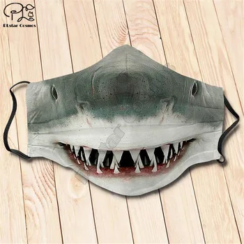 Ryklys šuo, katė 3D atspausdintas kaukės Helovinas šalis kaukės Unisex Suaugusiųjų vaiko dydį Įdomus vaidmenį vaidina, kaukės juokingas kaukes 01