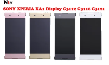 Sony XPERIA XA1 ekranas G3112 G3116 G3121 5.0 colių Sony Xperia XA1 LCD jutiklinis ekranas originalus ekranas, sienos LCD