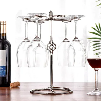 Vyno Stiklo, Geležies Stovo Taurės Sandėliavimo Lentynos Taurių Laikiklį Namų Virtuvės Baro Reikmenys