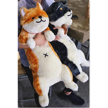 Japonijos Anime Shiba Inu Pliušinis Šuo, Žaislas Milžinišką Gyvūnų, Šunų Lėlės Akita Žaislai Juostelėmis Plauko Pagalvę Vaikams 80cm Draugas