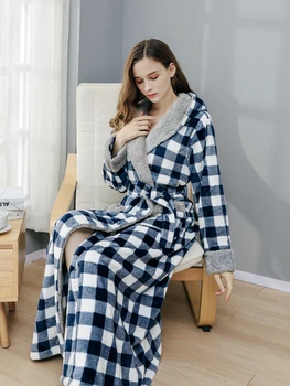 Žiemos 2020 m jaukus ir šiltas prarasti Flanelė Pižama Nustatyti moterų Pižamą pora namų chalatas tinka moterų namų drabužiai