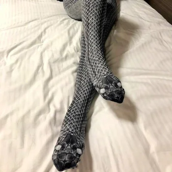 Baisu 3D Snake Kojinės Moterų Mados Laisvalaikio Kojinės Moterų Modeliavimas Snakeskin Spausdinimo Panty Kobra Juokinga Triko
