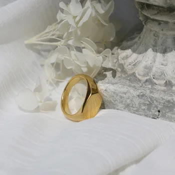 Prancūzijos Elegantiškas Virvę meilė širdies Mazgas Sklandžiai Glorry Paviršiaus Žiedas Europos Mados Titano Plieno Minimalizmas Papuošalai Moterims, Dovana