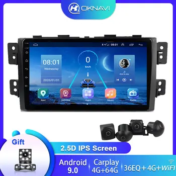 Už Kia Borrego 2008-2011GPS Navigacija, 2 Din Car Multimedia Player DSP Carplay 4G WI-fi, Kamera, Android 9.0 Radijas, Vaizdo Grotuvas