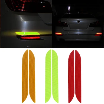 Universalus 2vnt Automobilių Kamieno Uodega Saugos Įspėjimas šviesą Atspindintys Lipdukai Šviesos Atšvaitas Galinio Bamperio Šviesos Decal