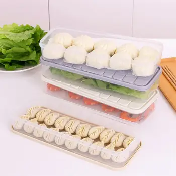 2vnt plastikines Dėžes Virtuvės Šaldytuvas Organizacijos Maisto Saugojimo Konteineris(Pilkas mažas/didelis)
