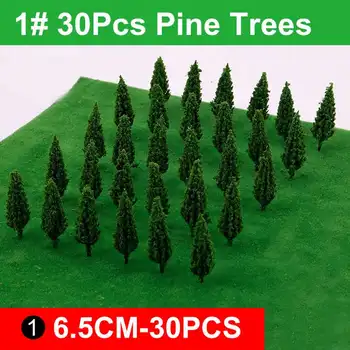 Plastikinių Miniatiūrų Modelis Medžių Statybos Traukinių Geležinkelio Dekoracijos Medžio Masto Modelis su Dirbtinės Kalvos Putų Lenta Žolės Žemės