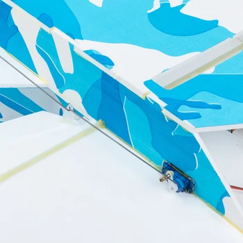 Fiksuoto sparno modelis Su27 RC lėktuvo plokštumos struktūros dalių mėlynos dalys atsparumas ketaus medžiagos epp medžiagos