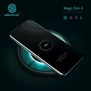 Nillkin Magija Disko 4 Greitas Įkroviklis iPhone X 8 Plius Qi Greitai Wireless Charging Pad Galaxy S8 Plius / 8 Pastaba Belaidis Kroviklis