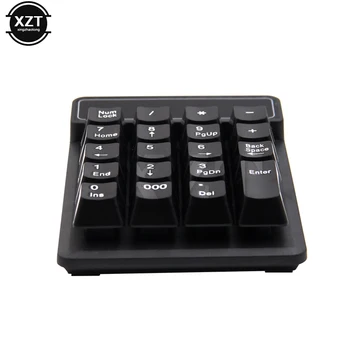 1PCS 2.4 G Wireless Keyboard USB Numeric mechaninė Skaičių Klaviatūros Mygtukai 19 Klavišus Mini Ultra Plonas Nešiojamas skirta 