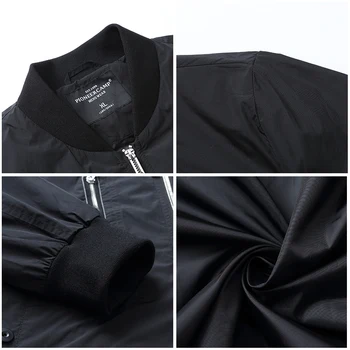 Pioneer Stovykla pavasario Naujo dizaino atsitiktinis striukė paltai vyrams, prekės ženklo-drabužių mados juoda viršutiniai drabužiai vyrų aukščiausios kokybės AJK803115