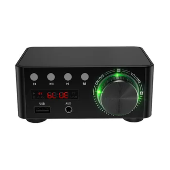 Mini Skaitmeninės Galios Garso Stiprintuvas HIFI Bluetooth 5.0 50WX2 Stereo AMP Amplificador Namo Automobilių Garso Stiprintuvas, USB U-disko Muzikos Grotuvas