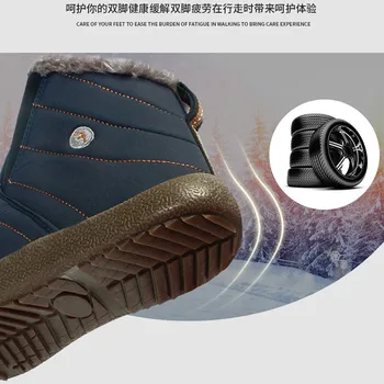 Naujas Pliušinis Pora batai 2020 Nauji Sniego Batai Moterims, Didelis Vandeniui Sporto Atsitiktinis Vyrų batai selerių Žieminiai batai Batai