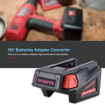 Baterijos Adapteris Keitiklis su USB Įkrovimo Milwaukee M18 18V Li-ion Baterijos Milwaukee V18 48-11-1830 Baterija