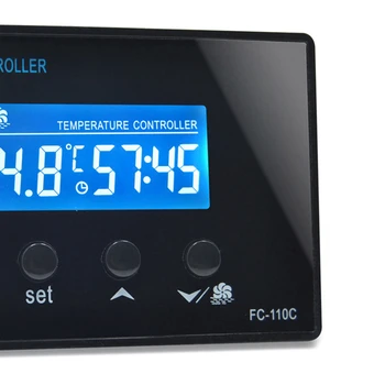 FC-110C 230V10A LCD Mini Pirties Patalpos Pėdų Spa Skaitmeninis Temperatūros Valdiklis su Atgalinės atskaitos Laikmatis Reguliatorius Termostatas