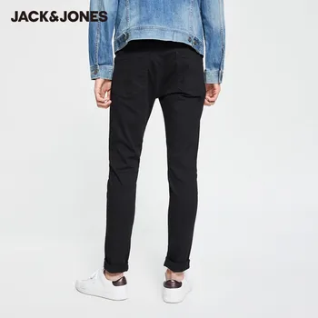 JackJones vyriški Laisvalaikio Juodas Ruožas Slim Fit Streetwear Stora-kojų Džinsai| 220132526