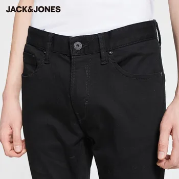 JackJones vyriški Laisvalaikio Juodas Ruožas Slim Fit Streetwear Stora-kojų Džinsai| 220132526
