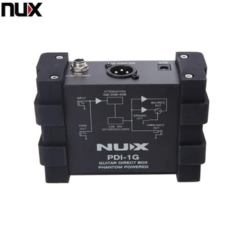 Profesinės NUX PDI-1G Gitara Tiesioginio Įpurškimo Phantom Power Box Garso Maišytuvas Para Iš Kompaktiškas Dizainas Metalo Korpusas
