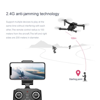 Geriausias Mini Drone XT6 4K 1080P HD Kamera, WiFi Fpv Oro Slėgio Aukščio Laikyti Sulankstomas Quadcopter RC Drone Vaikas Žaislą Dovanų