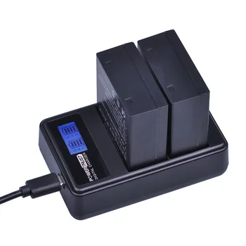 PowerTrust 2vnt BLH-1 BLH1 BLH 1 Bateriją ir LCD USB Dual Įkroviklis Olympus E-M1 Mark II Fotoaparatas