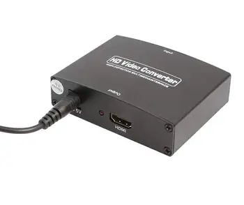 ES/JAV Plug 1080P HDMI RGB / RGB HDMI Sudedamoji dalis-5 RCA YPbPr Vaizdo + R/L Audio Converter Adapteris TV PC