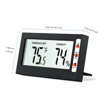 LCD Skaitmeninis Hygrothermograph Buitinės Aukšto Tikslumo Elektroninis Termometras su Drėgmėmačiu Temperatūros, Drėgmės Matavimo
