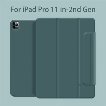 Magnetinio Smart case For iPad Pro 11 2020 modelis A2228 PU Odos Apversti Stovėti atveju dėl Naujojo 
