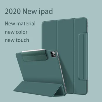 Magnetinio Smart case For iPad Pro 11 2020 modelis A2228 PU Odos Apversti Stovėti atveju dėl Naujojo 