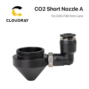 Cloudray Oro purškimo Antgalis Dia.20 FL38.1 Objektyvas N01F CO2 Trumpas Antgalis su Montavimo M5 Lazerio Galvos CO2 Lazerio Pjovimo Mašina