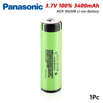 Panasonic NCR18650B Baterija Su PCB Li-ion, 3,7 V 3400mAh Ličio Įkraunamas LED Žibintuvėlis Fakelas Žibintai