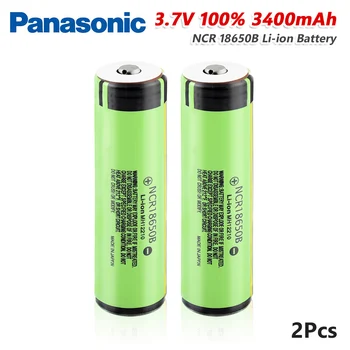 Panasonic NCR18650B Baterija Su PCB Li-ion, 3,7 V 3400mAh Ličio Įkraunamas LED Žibintuvėlis Fakelas Žibintai