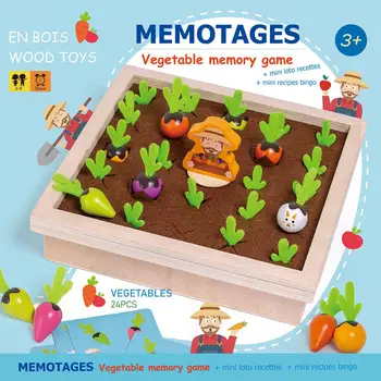 Montessori Spalvinga Ridikas Įspūdį Patvarus Žaislas Švietimo Daržovių, Morkų Atminties lavinimo Žaislai Vaikams Kalėdų Dovanos