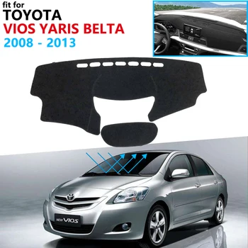 Prietaisų skydelio Dangtelis Apsauginis Padas Toyota Vios Yaris Belta Soluna XP90 2008~2013 Automobilių Reikmenys galiniu langu skėtį nuo saulės Kilimų 2012
