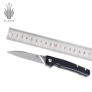 Kizer sulankstomas peilis Rakštis V3457N1 edc peilis essencial kempingas medžioklės peilis aukštos kokybės rankiniai įrankiai