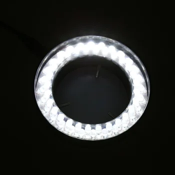 56 LED Reguliuojamas Žiedo Žibintas šviestuvas Lempa STEREO, ZOOM Mikroskopu JAV Plug ES Plug