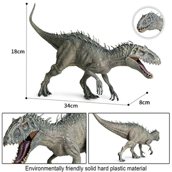Naujas Dinossauro Jurassiced Indominus Rex Veiksmų Skaičiai Burna Dinozaurų Pasaulio Gyvūnai Modelis Vaikas Žaislą Dovanų Žaislus Vaikams