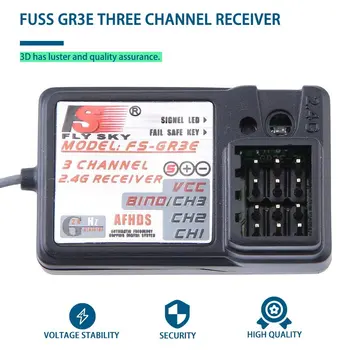 Flysky FS-GR3E 2.4 Ghz, 3-Kanalų Imtuvas Rc Automobilių Auto Valtis Prekes Iš Kontrolės Apsaugoti Siųstuvas, RC Dalys