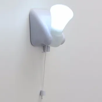 1pcs Viela LED Lemputė Nešiojamų Kabineto Lempos Naktį Šviesos Baterijos Lipni tvirtinimo prie Sienos