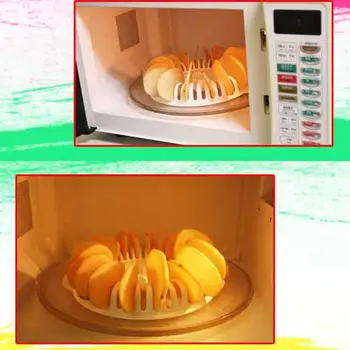 Mikrobangų Bulvių Traškučiai Maker Bagažinės Dėklą Virtuvės Bulvių traškučių Kepimo Įrankis 